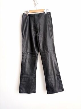 Vintage Danier Leather Pants 90s Minimalist Quiet Luxury Size 6 NWOT